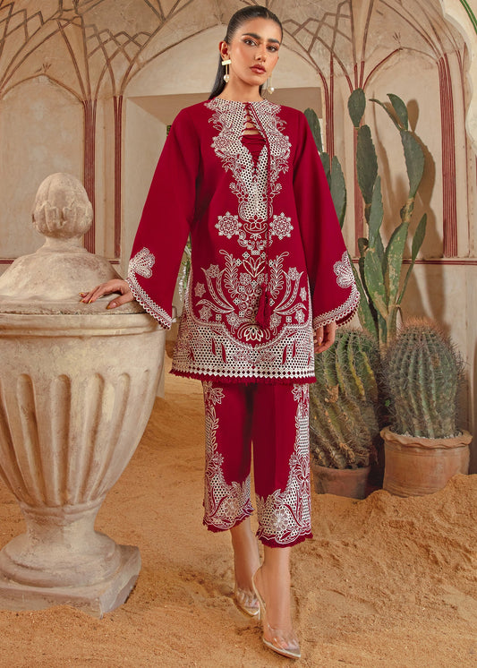 Pakistani Maroon Two Piece Coord Set